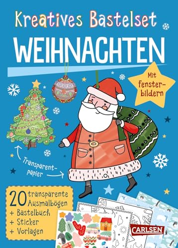 Bastelset für Kinder: Kreatives Bastelset: Weihnachten: Mit Fensterbildern | Bastelbuch mit Fensterbildern, Bastelvorlagen und Stickern für Kinder ab 6 Jahren Bastelset für Kinder: Kreatives Bastelset: Weihnachten: Mit Fensterbildern | Bastelbuch mit Fensterbildern, Bastelvorlagen und Stickern für Kinder ab 6 Jahren