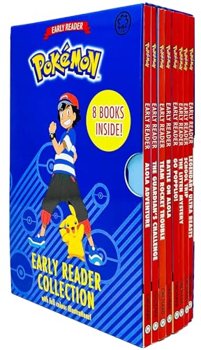 Das offizielle Pokémon-Early-Reader-Sammelset mit 8 Büchern (Alola-Abenteuer, Guardians Challenge, Team Rocket Trouble, Battle on Alola, Go Popplio!, Schulausflug und MEHR!)
