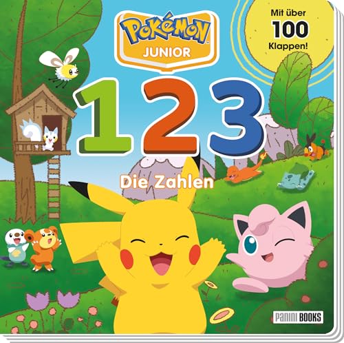 Pokémon Junior: 1 2 3 – Die Zahlen: Pappbilderbuch mit über 100 Klappen von Panini