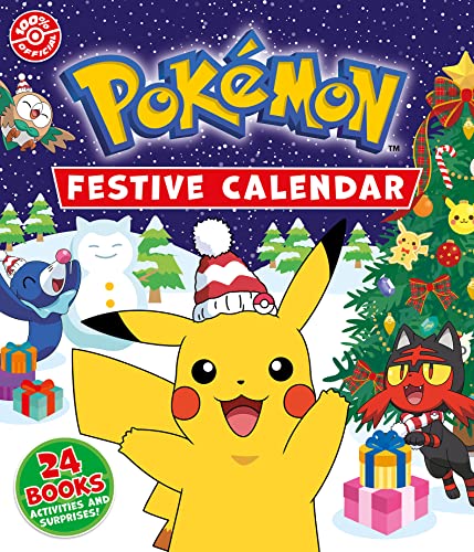 Pokemon: Festive Calendar: A festive collection of 24 books, activities and surprises!: Brand New for 2023, the perfect Christmas Advent Calendar gift for Pokemon fans aged 6 years and over