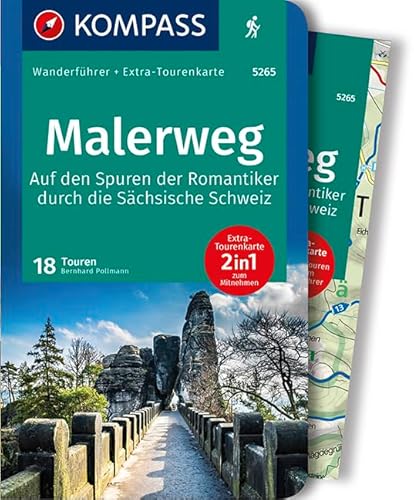 KOMPASS Wanderführer Malerweg - Auf den Spuren der Romantiker durch die Sächsische Schweiz: Wanderführer mit Extra-Tourenkarte 1:25.000, 18 Touren, GPX-Daten zum Download KOMPASS Wanderführer Malerweg - Auf den Spuren der Romantiker durch die Sächsische Schweiz: Wanderführer mit Extra-Tourenkarte 1:25.000, 18 Touren, GPX-Daten zum Download