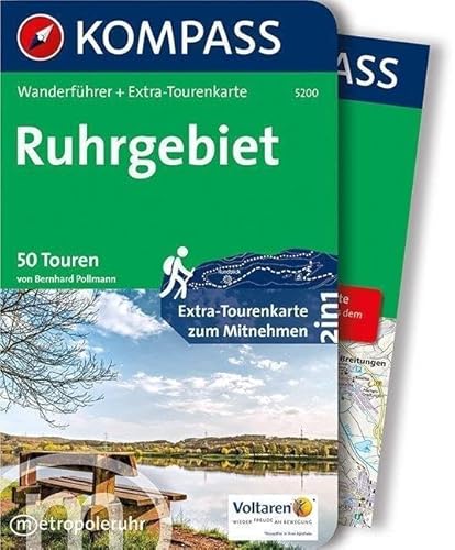 KOMPASS Wanderführer Ruhrgebiet: Wanderführer mit Extra-Tourenkarte 1:75.000, 50 Touren, GPX-Daten zum Download