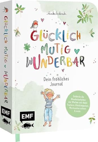Glücklich, mutig, wunderbar – Dein fröhliches Journal: Entdecke die Wunderbarkeiten der Wochen mit Habit-Trackern, Glücksimpulsen, Wochenübersichten & mehr Glücklich, mutig, wunderbar – Dein fröhliches Journal: Entdecke die Wunderbarkeiten der Wochen mit Habit-Trackern, Glücksimpulsen, Wochenübersichten & mehr