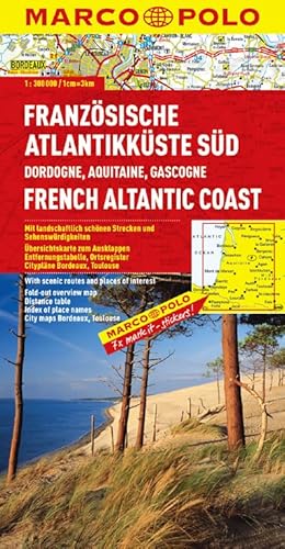 MARCO POLO Karte Französische Atlantikküste Süd, dordogne, Aquitaine, Gascogne (MARCO POLO Karten 1:300.000)