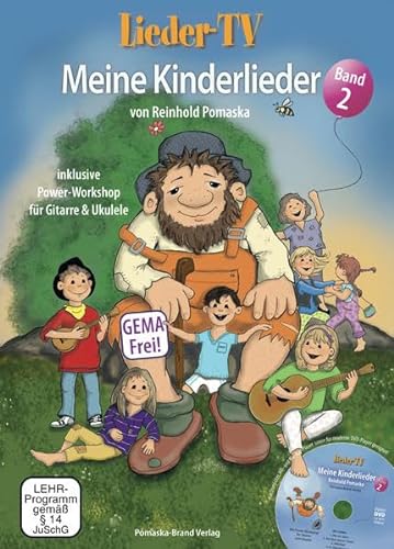 Lieder-TV: Meine Kinderlieder – Band 2 (mit DVD): Akkorde, Tabulatur, Noten. Mit Power-Workshop für Gitarre und Ukulele