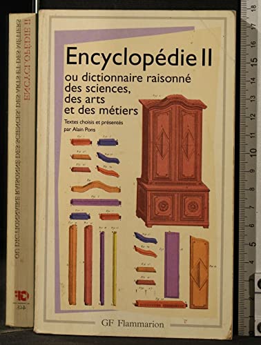 Encyclopédie 2, ou dictionnaire raisonné sciences des arts et des metiers: Ou dictionnaire raisonné des sciences, des arts et des métiers (L'Encyclopedie 2: Diderot D'alembert, Band 2)