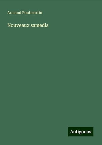 Nouveaux samedis von Antigonos Verlag