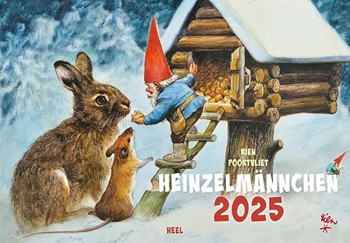 Heinzelmännchen Kalender 2025: Märchenhafte Zeichnungen des niederländischen Malers Rien Poortvliet von Heel