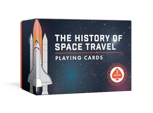 The History of Space Travel Playing Cards: Two Decks of Cards and Game Rules Booklet with Space Trivia (Pop Chart Lab) von CROWN