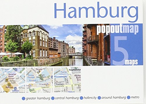 Hamburg: PopOut Maps: Greater Hamburg, Central Hamburg, Hafencity, Around Hamburg, metro