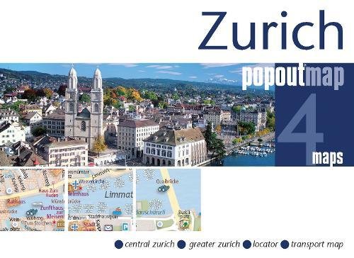 Zurich PopOut Map (Footprint PopOut Map) von PopOut Maps