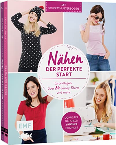 Nähen – Der perfekte Start: Grundlagen, über 20 Jersey-Shirts und mehr – Doppelter Nähspaß: 2 Bücher im Bundle von Edition Michael Fischer / EMF Verlag