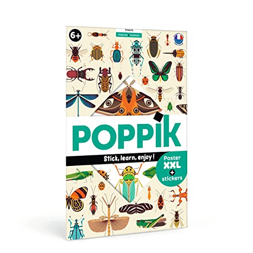 Poppik Les insectes: 1 poster + 44 stickers repositionnables von BAYARD JEUNESSE