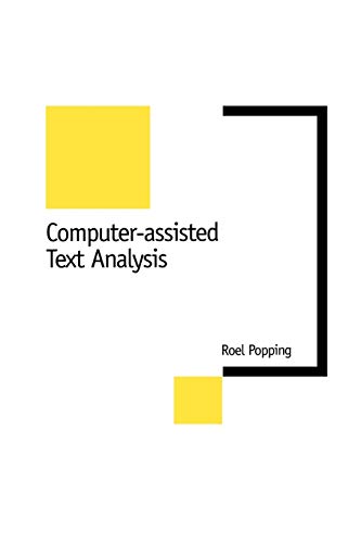 Computer-assisted Text Analysis (New Technologies for Social Research) von Sage Publications