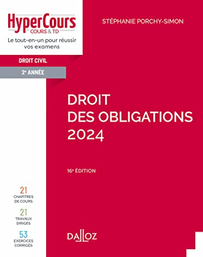 Droit des obligations 2024 16ed: Droit civil 2e année von DALLOZ