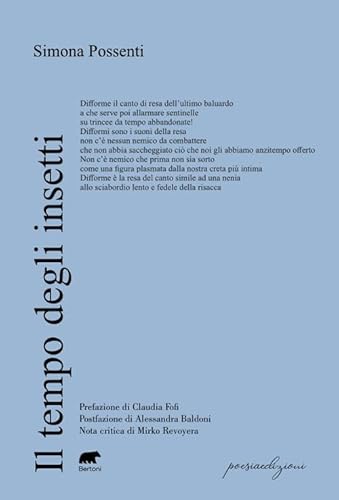 Il tempo degli insetti (Poesiaedizioni) von Bertoni