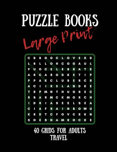 Puzzle books large print 40 grids: Explore and Solve 40 Travel-Sized Grid Puzzles in Large Print for Adults, 8.5x11 inches, puzzle books for adults von Independently published