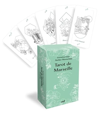 Tarot de Marseille - Jeu de cartes divinatoires: 79 cartes illustrées par la cartomancienne Atelier Moonchild Tarot de Marseille - Jeu de cartes divinatoires: 79 cartes illustrées par la cartomancienne Atelier Moonchild von MERCILESLIVRES