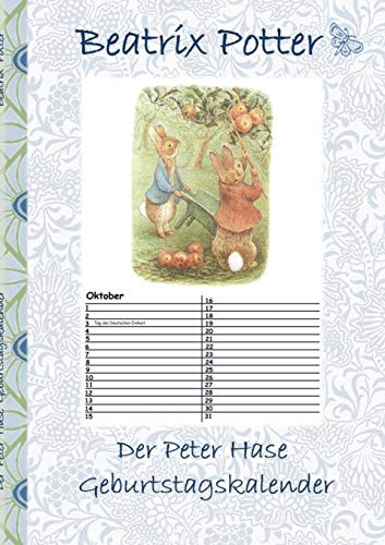 Der Peter Hase Geburtstagskalender: Immerwährender Kalender mit Motiven von Peter Hase Der Peter Hase Geburtstagskalender: Immerwährender Kalender mit Motiven von Peter Hase