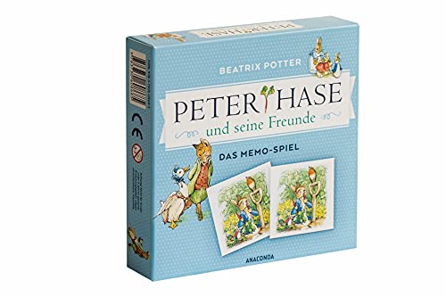 Peter Hase und seine Freunde: Memo-Spiel mit 40 Spielkarten im Spielkarton von ANACONDA