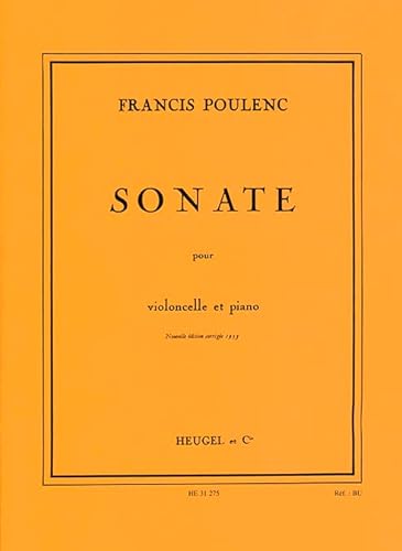 FRANCIS POULENC - SONATE POUR VIOLONCELLE ET PIANO