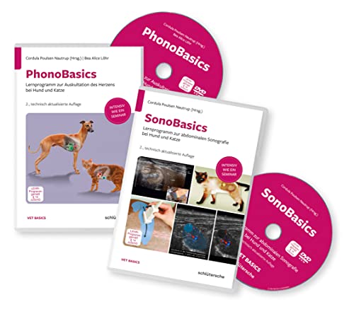 Set Phono und Sono Basics: Lernprogramme zur abdominalen Sonografie und zur Auskultation des Herzens bei Hund und Katze von Schlütersche
