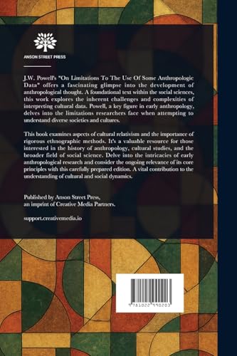 On Limitations to the Use of Some Anthropologic Data von Anson Street Press