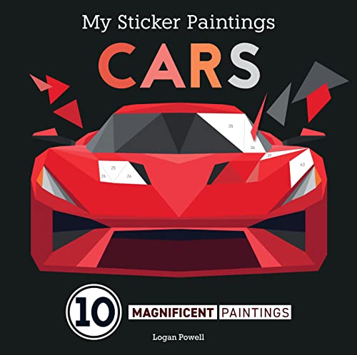 My Sticker Paintings Cars: 10 Magnificent Paintings von Happy Fox Books