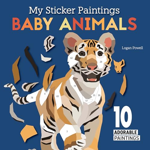 My Sticker Paintings: Baby Animals: 10 Adorable Paintings von Happy Fox Books