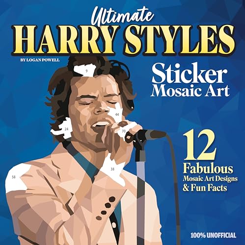 Ultimate Harry Styles Sticker Mosaic Art: 12 Fabulous Mosaic Art Designs & Fun Facts von Design Originals