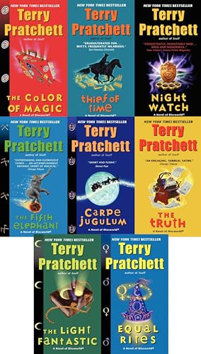 Pratchett 8 Book Set: Night Watch / Truth / Carpe Jugulum / Color of Magic / Fifth Elephant / Light Fantastic / Equal Rights / Thief of Time