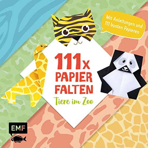 111 x Papierfalten – Tiere im Zoo: Bastelblock mit Anleitungen und 111 bunten Papieren zum Sofort-Loslegen – Für Kinder ab 5 Jahren 111 x Papierfalten – Tiere im Zoo: Bastelblock mit Anleitungen und 111 bunten Papieren zum Sofort-Loslegen – Für Kinder ab 5 Jahren