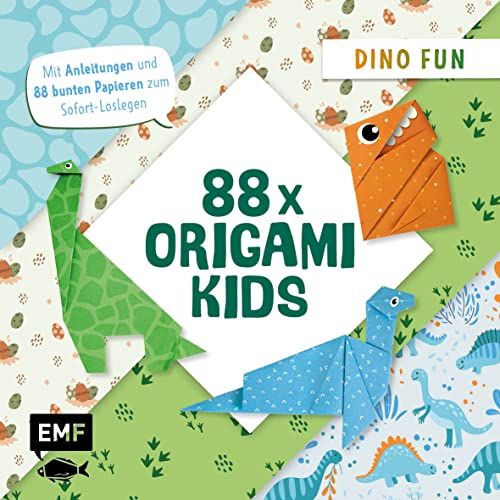 88 x Origami Kids – Dino Fun: Mit Anleitungen und 88 bunten Papieren zum Sofort-Loslegen 88 x Origami Kids – Dino Fun: Mit Anleitungen und 88 bunten Papieren zum Sofort-Loslegen