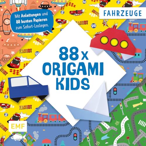 88 x Origami Kids – Fahrzeuge: Mit Anleitungen und 88 bunten Papieren zum Sofort-Loslegen 88 x Origami Kids – Fahrzeuge: Mit Anleitungen und 88 bunten Papieren zum Sofort-Loslegen von Edition Michael Fischer / EMF Verlag
