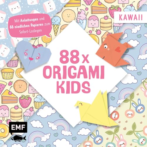88 x Origami Kids – Kawaii: Mit Anleitungen und 88 bunten Papieren zum Sofort-Loslegen