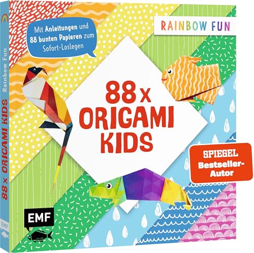 88 x Origami Kids – Rainbow Fun: Easy Papierfalten mit Anleitungen und 88 bunten Papieren zum Sofort-Loslegen von Edition Michael Fischer / EMF Verlag