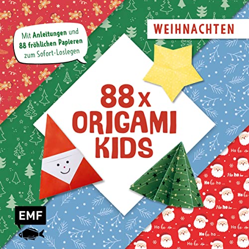 88 x Origami Kids – Weihnachten: Mit Anleitungen und 88 fröhlichen Papieren zum Sofort-Loslegen 88 x Origami Kids – Weihnachten: Mit Anleitungen und 88 fröhlichen Papieren zum Sofort-Loslegen