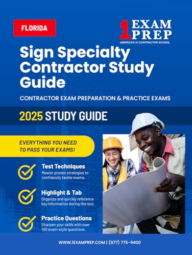 2025 Florida Sign Specialty Contractor Study Guide: Contractor Exam Preparation & Practice Exams 2025 Florida Sign Specialty Contractor Study Guide: Contractor Exam Preparation & Practice Exams von Independently published