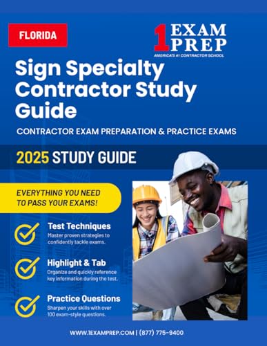 2025 Florida Sign Specialty Contractor Study Guide: Contractor Exam Preparation & Practice Exams 2025 Florida Sign Specialty Contractor Study Guide: Contractor Exam Preparation & Practice Exams von Independently published