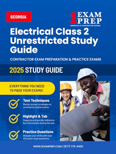 2025 Georgia Electrical Class 2 Unrestricted Study Guide: Contractor Exam Preparation & Practice Exams 2025 Georgia Electrical Class 2 Unrestricted Study Guide: Contractor Exam Preparation & Practice Exams von Independently published