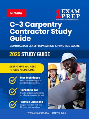 2025 Nevada C-3 Carpentry Contractor Study Guide: Contractor Exam Preparation & Practice Exams 2025 Nevada C-3 Carpentry Contractor Study Guide: Contractor Exam Preparation & Practice Exams von Independently published