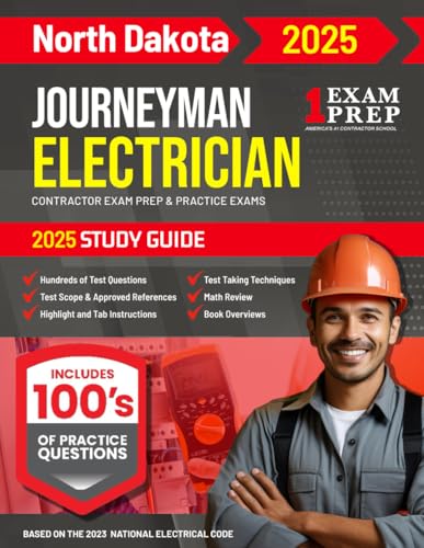 2025 North Dakota Journeyman Electrician Exam Prep and Study Guide: Contractor Exam Preparation & Practice Exams 2025 North Dakota Journeyman Electrician Exam Prep and Study Guide: Contractor Exam Preparation & Practice Exams von Independently published