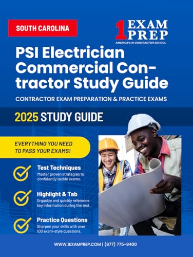 2025 South Carolina PSI Electrician Commercial Contractor Study Guide: Contractor Exam Preparation & Practice Exams 2025 South Carolina PSI Electrician Commercial Contractor Study Guide: Contractor Exam Preparation & Practice Exams von Independently published