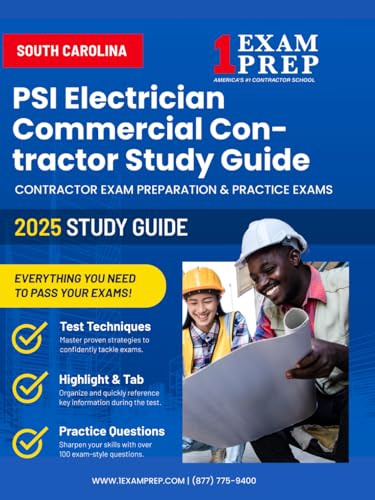 2025 South Carolina PSI Electrician Commercial Contractor Study Guide: Contractor Exam Preparation & Practice Exams 2025 South Carolina PSI Electrician Commercial Contractor Study Guide: Contractor Exam Preparation & Practice Exams von Independently published