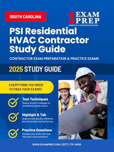 2025 South Carolina PSI Residential HVAC Contractor Study Guide: Contractor Exam Preparation & Practice Exams 2025 South Carolina PSI Residential HVAC Contractor Study Guide: Contractor Exam Preparation & Practice Exams von Independently published