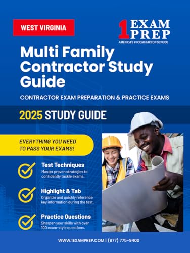 2025 West Virginia Multi Family Contractor Study Guide: Contractor Exam Preparation & Practice Exams 2025 West Virginia Multi Family Contractor Study Guide: Contractor Exam Preparation & Practice Exams von Independently published