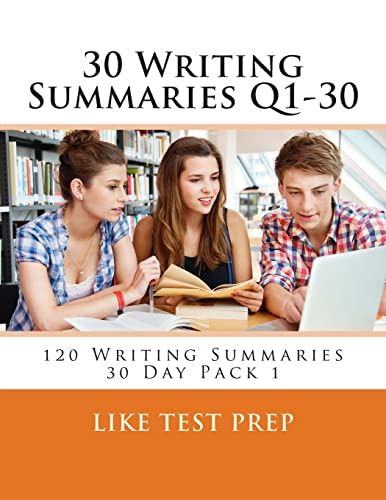 30 Writing Summaries Q1-30: 120 Writing Summaries 30 Day Pack 1 von CREATESPACE