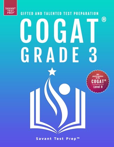 COGAT Grade 3 Test Prep: Gifted and Talented Test Preparation Book - Two Practice Tests for Children in Third Grade (Level 9) von Gateway Gifted Resoures