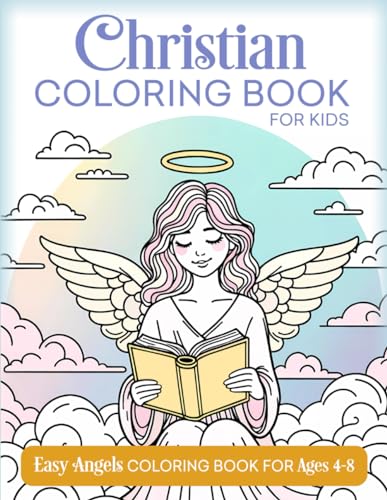 Christian Coloring Book for Kids: Easy Angels Coloring Book for Ages 4-8 von Independently published