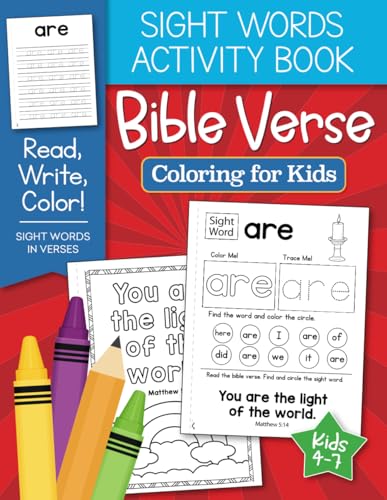 Sight Words Activity Book: Bible Verse Coloring for Kids von Independently published